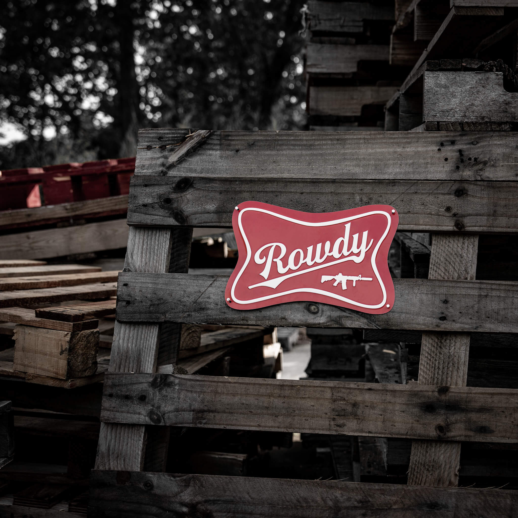 Rowdy Wall Mounting Metal Sign - DIRTY COWBOY MFG