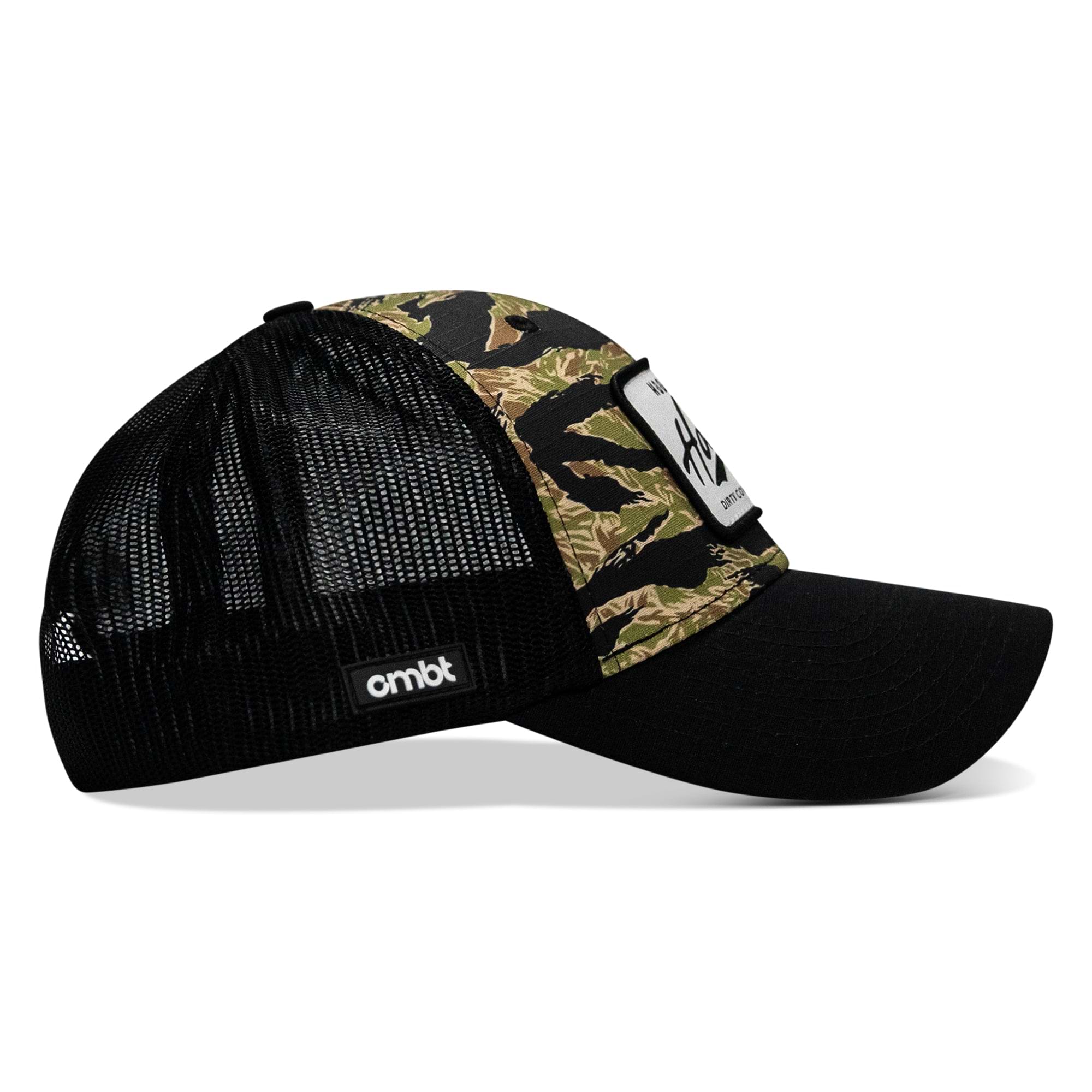 Hootin And Hollerin Patch Original Ripstop Classic Snapback Hat - DIRTY COWBOY MFG
#color_black-original-tiger-stripe-camo