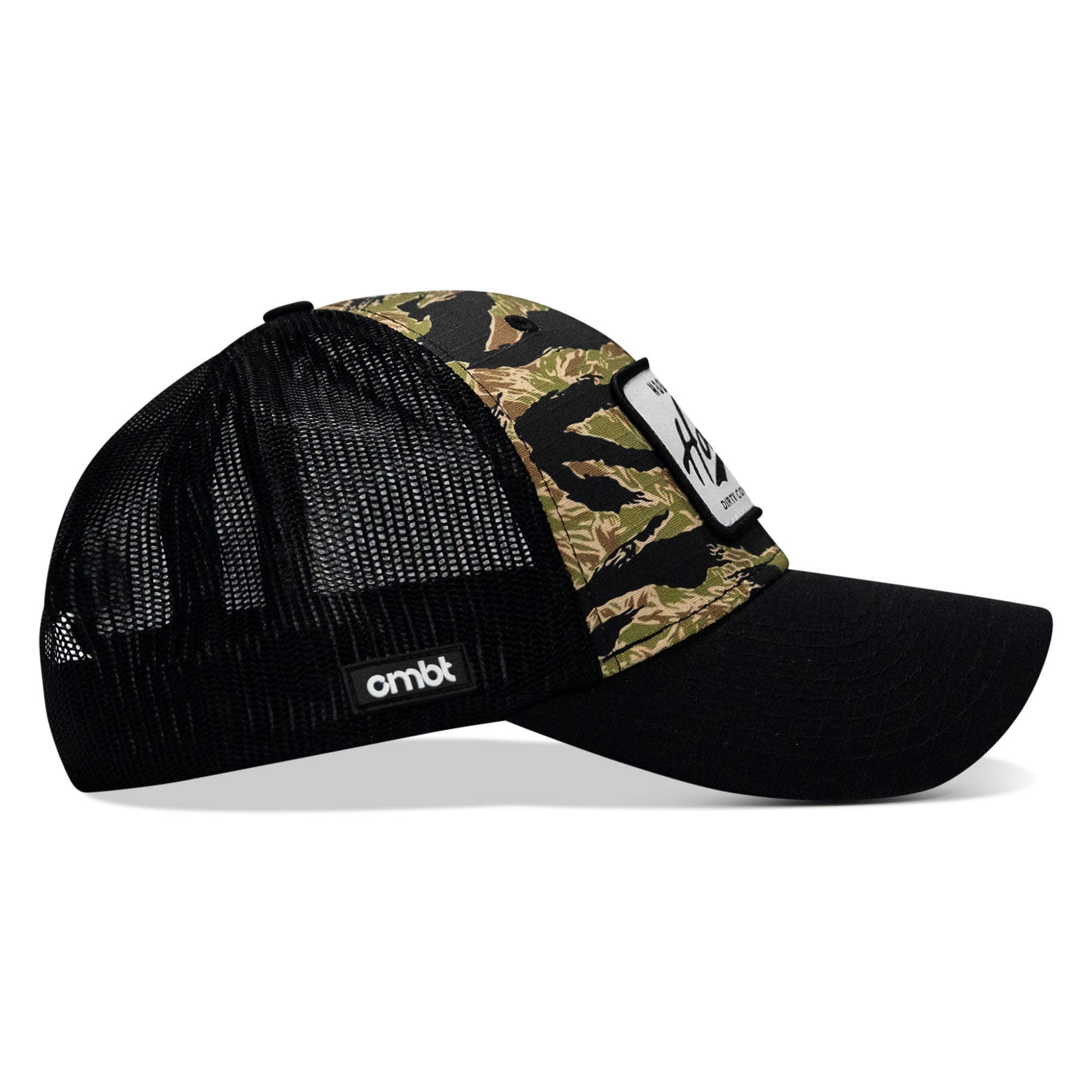 Hootin And Hollerin Patch Original Ripstop Classic Snapback Hat - DIRTY COWBOY MFG
#color_black-original-tiger-stripe-camo