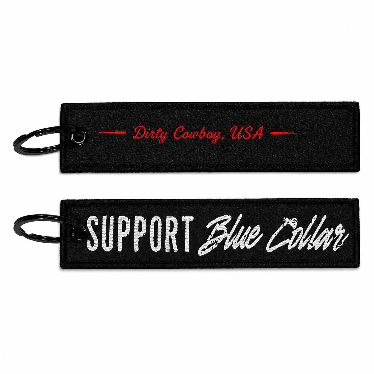 Support Blue Collar. Flight Keychain