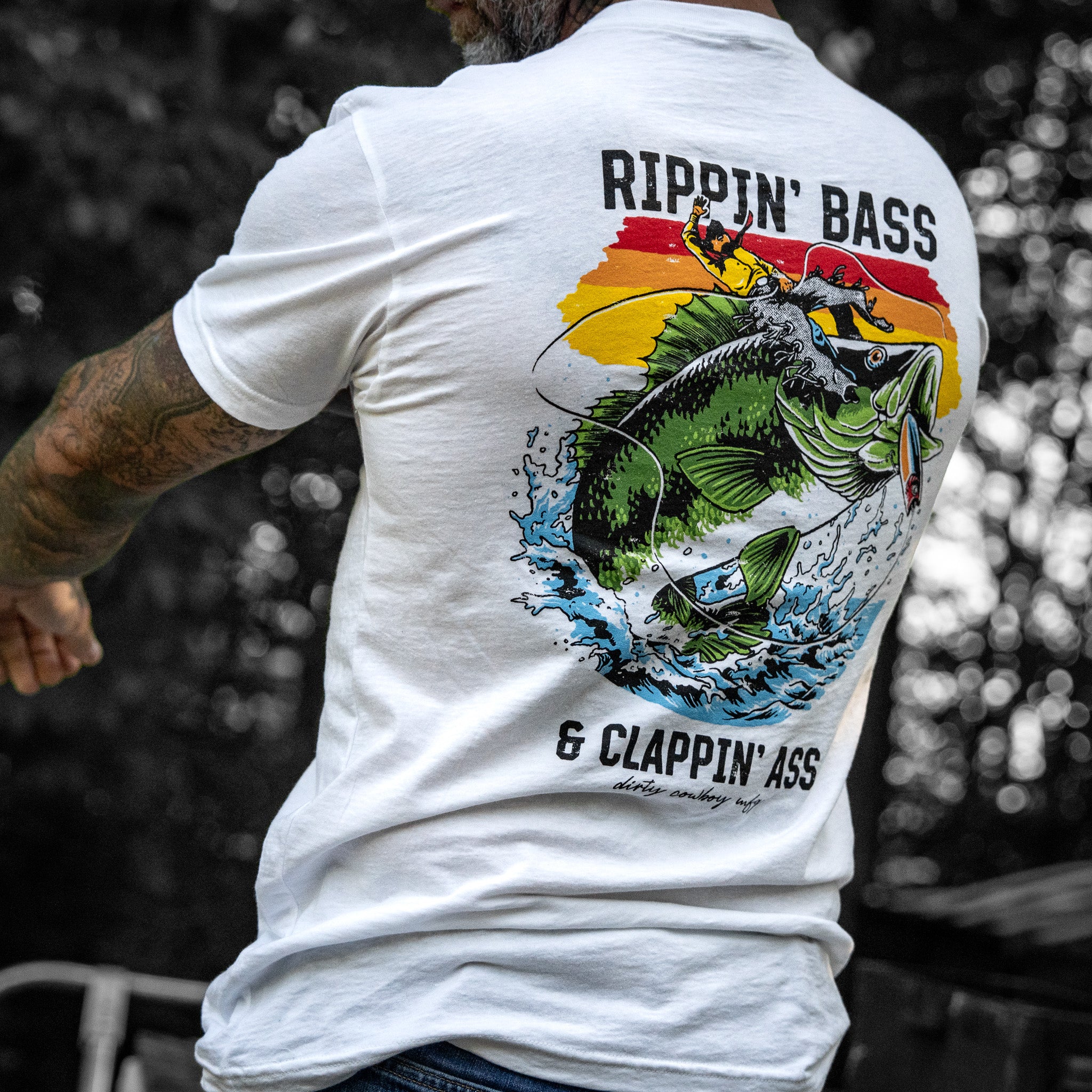 Rippin' Bass & Clappin' Ass Men's T-Shirt - DIRTY COWBOY MFG