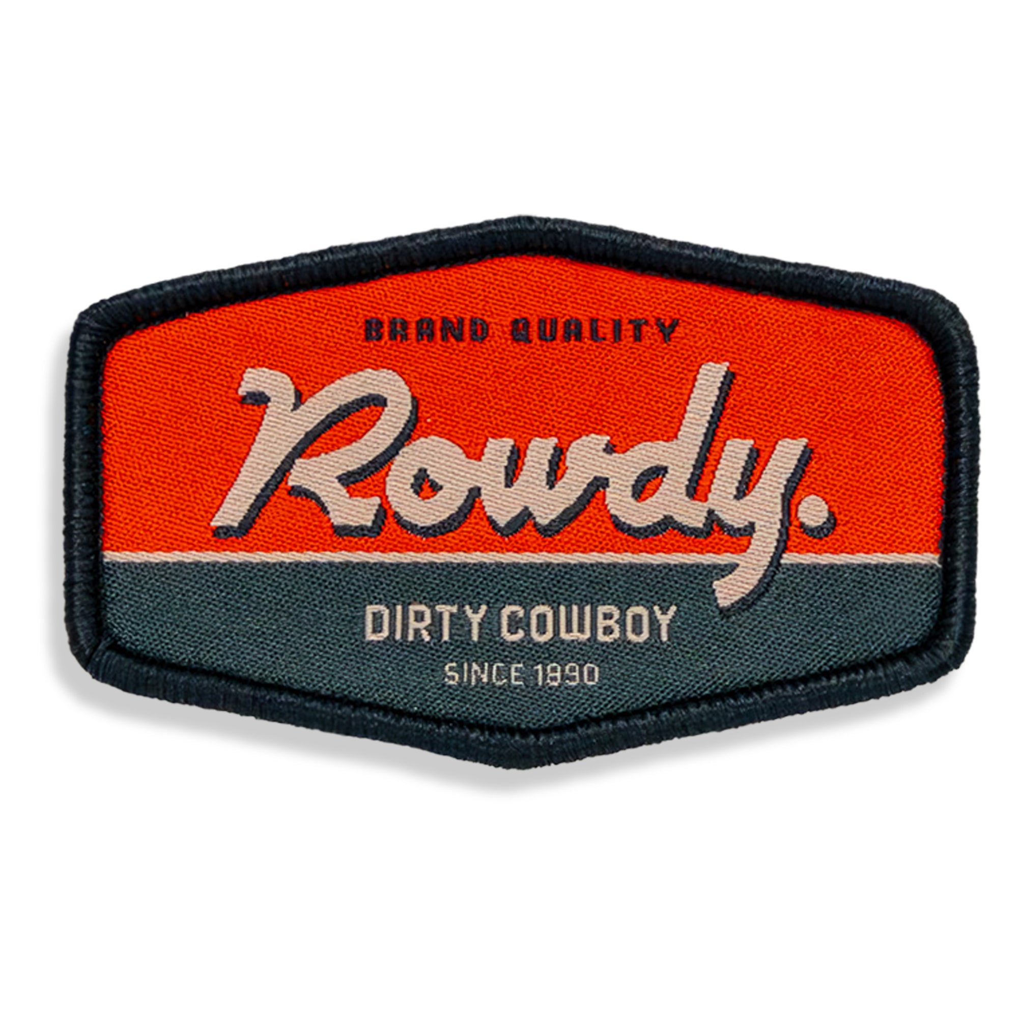 Rowdy Dirty Cowboy Velcro Patch - DIRTY COWBOY MFG