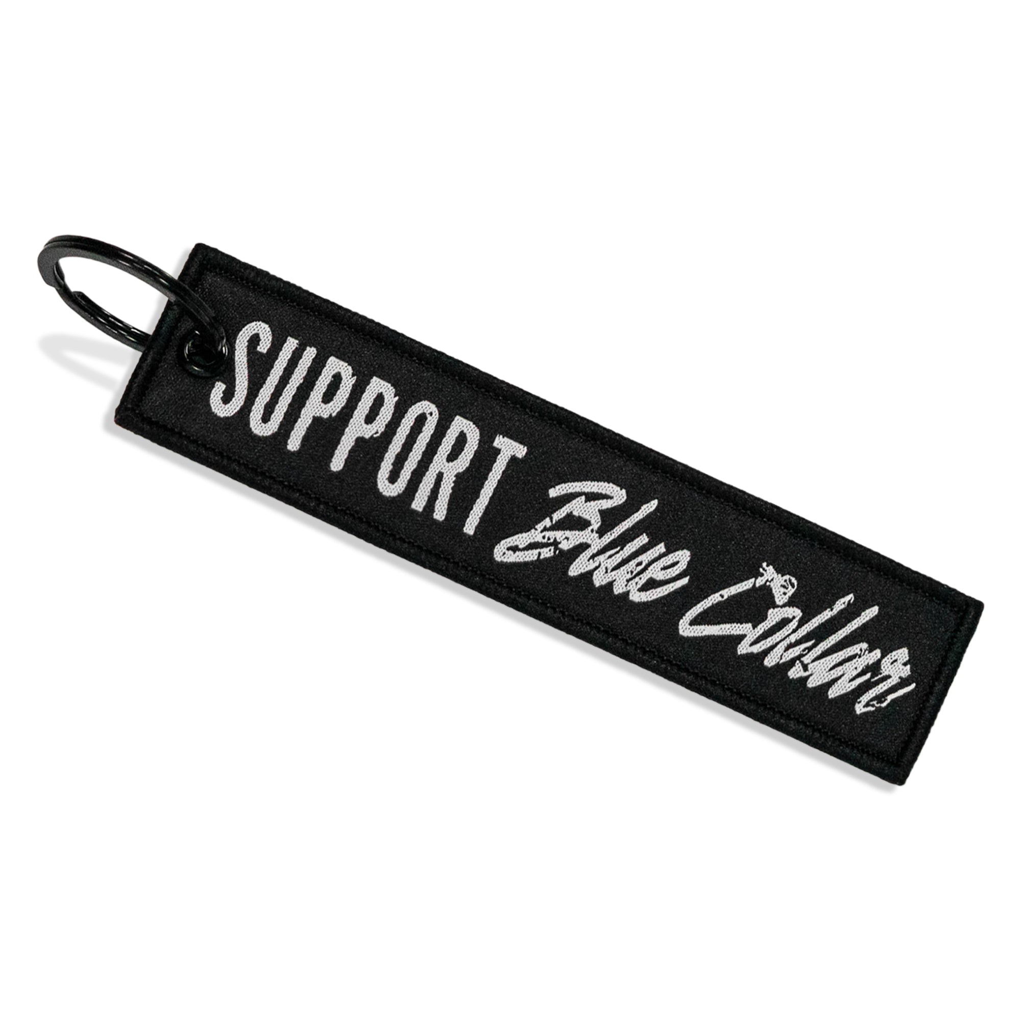 Support Blue Collar. Flight Keychain