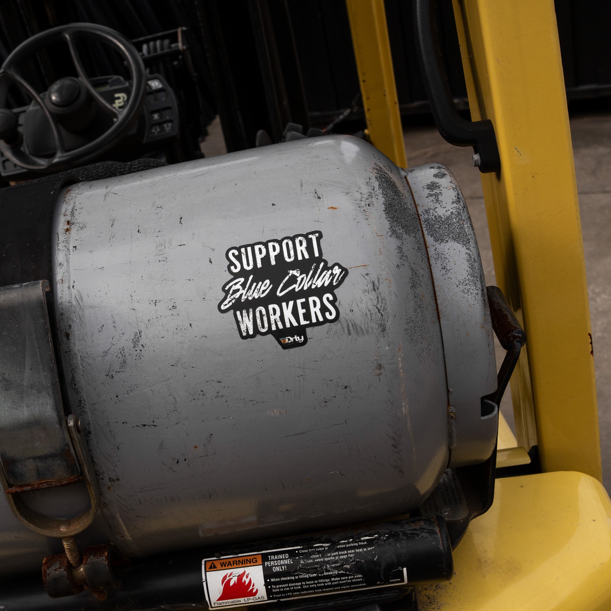 Support Blue Collar Workers Decal