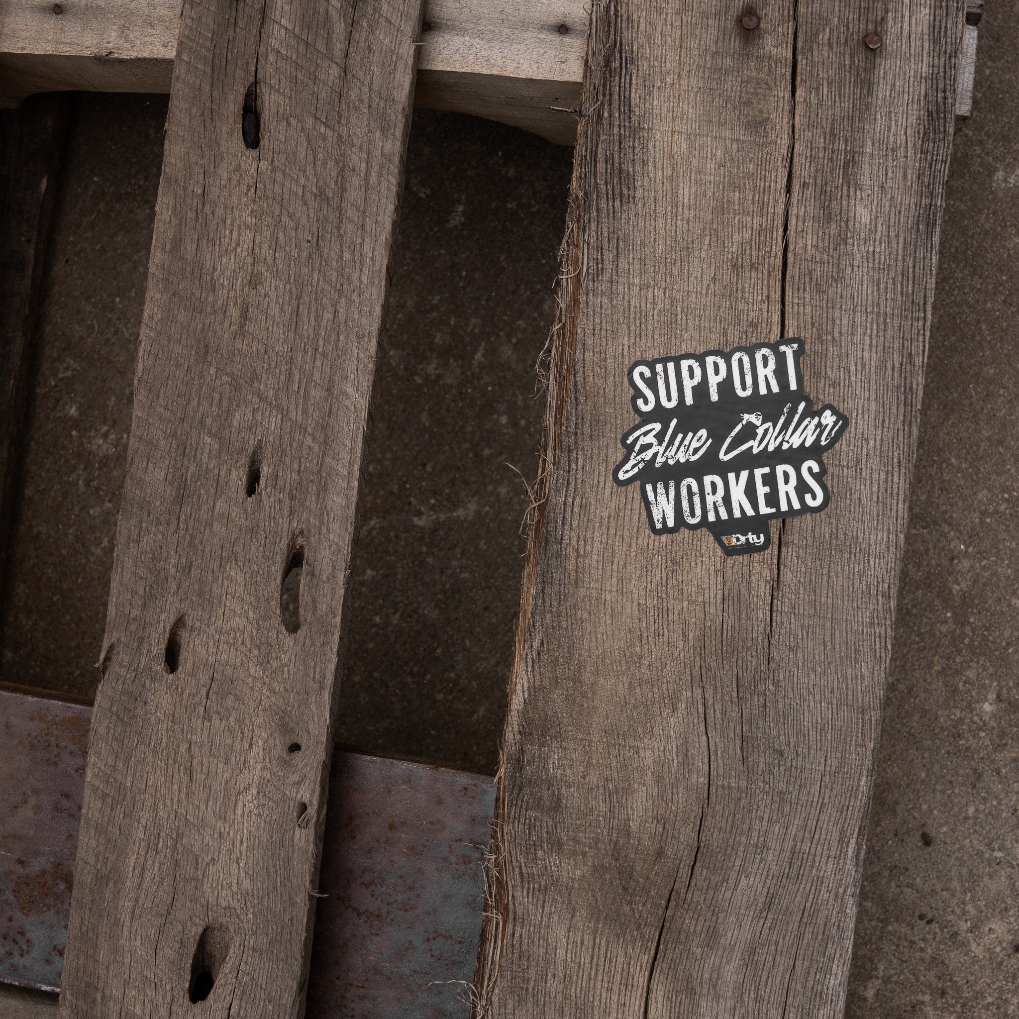 Support Blue Collar Workers Decal