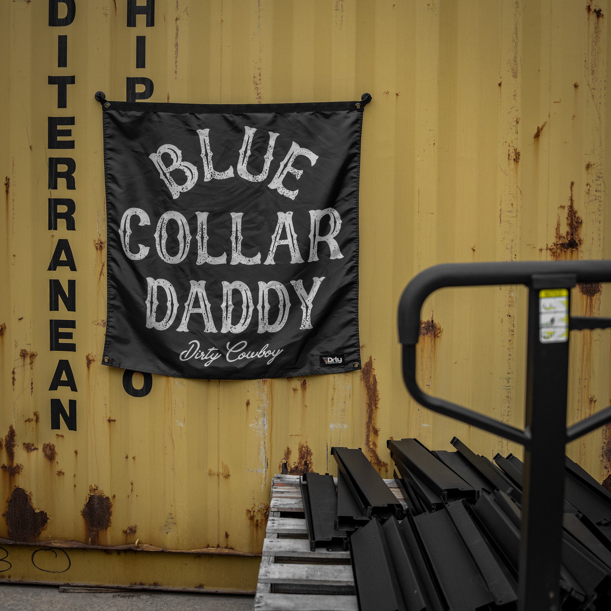 Blue Collar Daddy 3' x 3' Flag