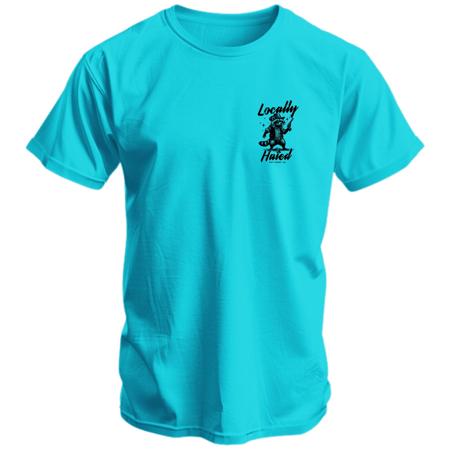 Locally Hated Men's T-Shirt - DIRTY COWBOY MFG
#color_tahiti-blue