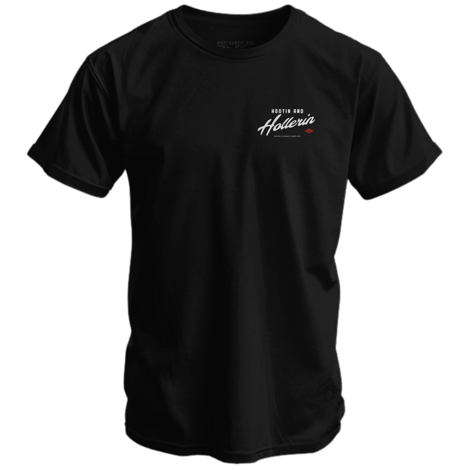 Hootin And Hollerin Men's T-Shirt - DIRTY COWBOY MFG #color_black