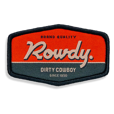 Rowdy Dirty Cowboy Velcro Patch - DIRTY COWBOY MFG
