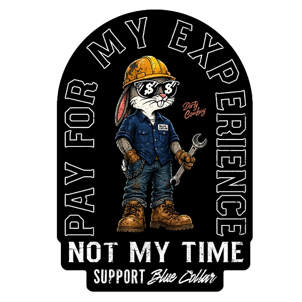 Pay For My Experience Not My Time Decal
