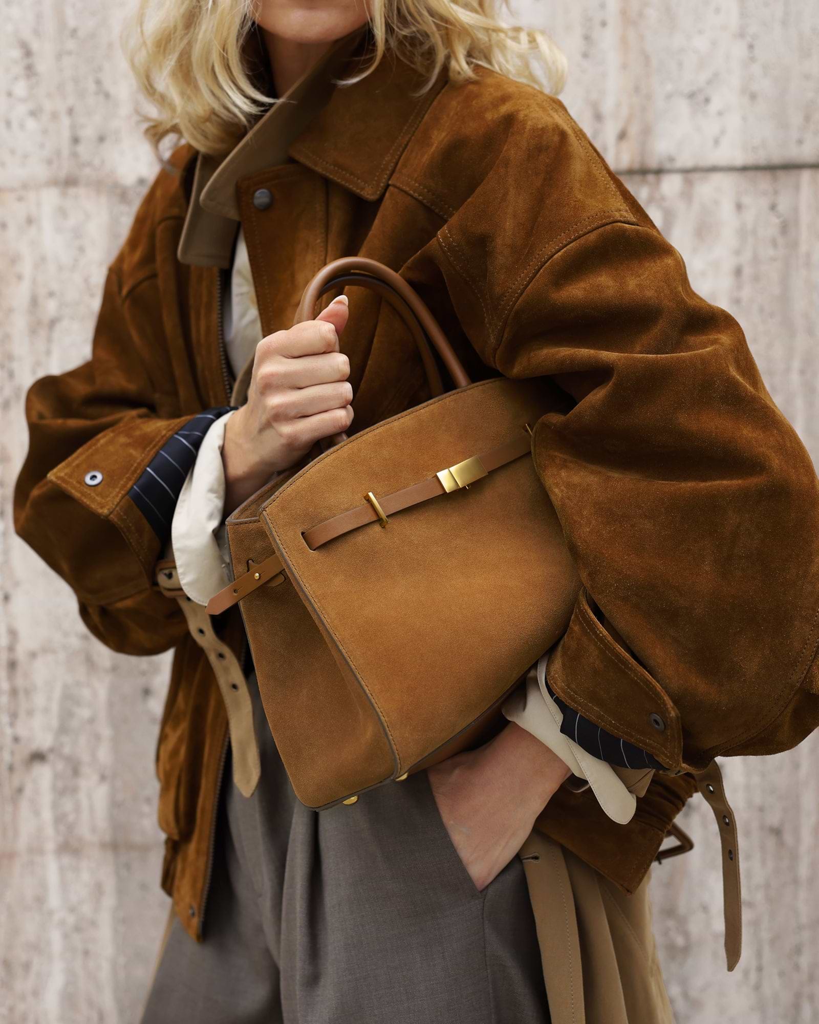 Elsa Hosk x The Midi Hudson | Brulee Suede & Brulee Smooth | DeMellier