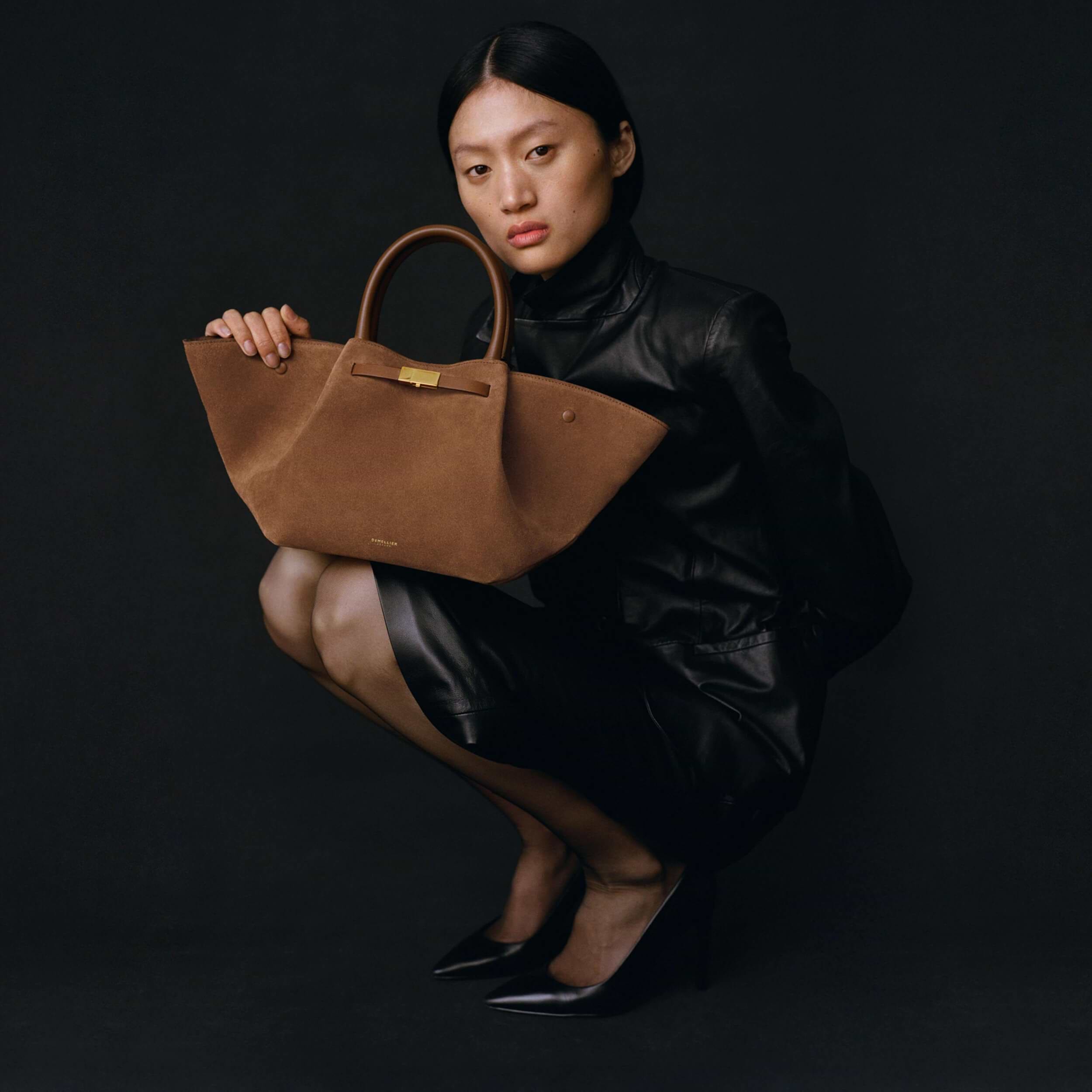 The Midi New York | Deep Tan Suede & Tan Smooth | DeMellier The Midi New York | Deep Tan Suede & Tan Smooth | DeMellier