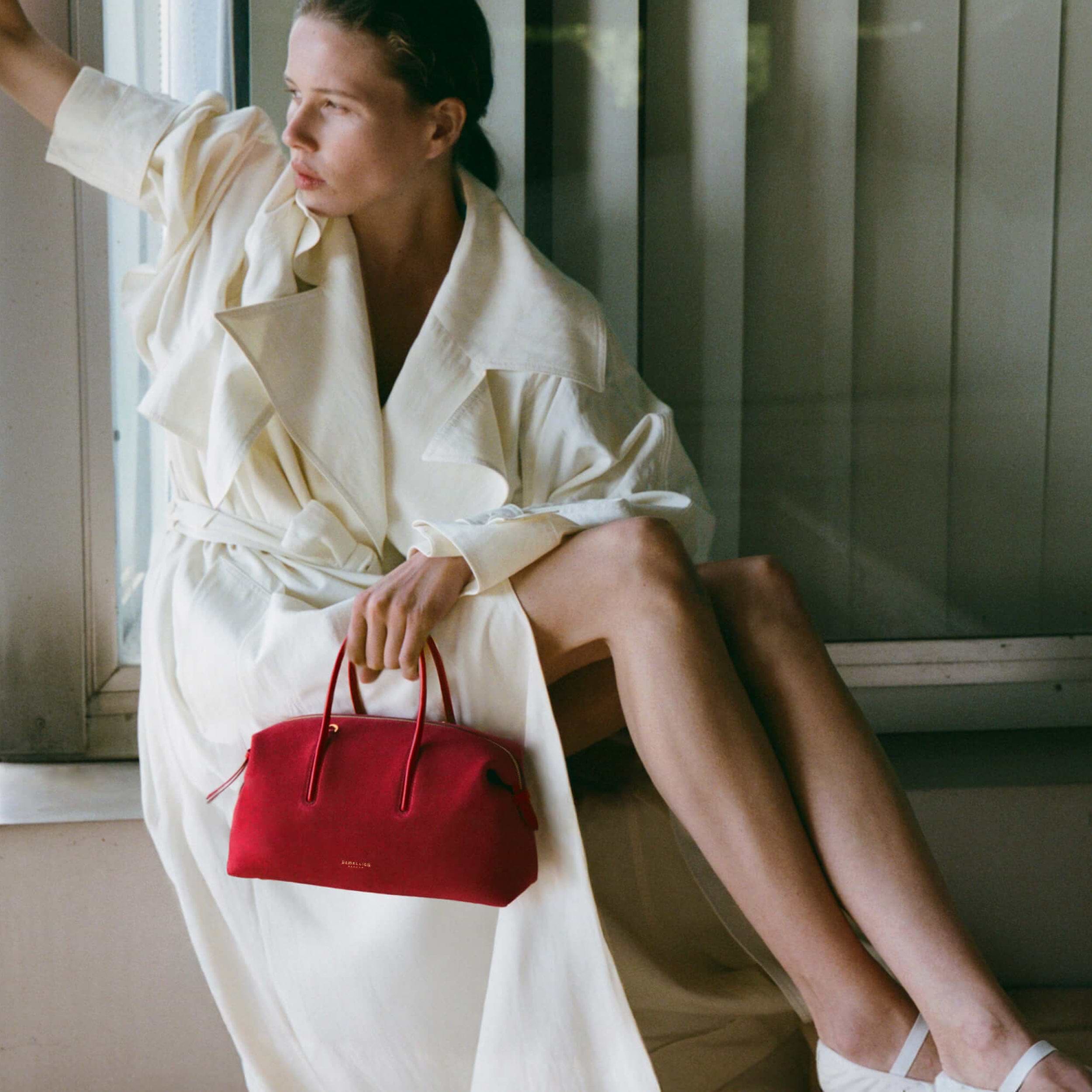 The Small Stockholm | Berry Red Suede | DeMellier