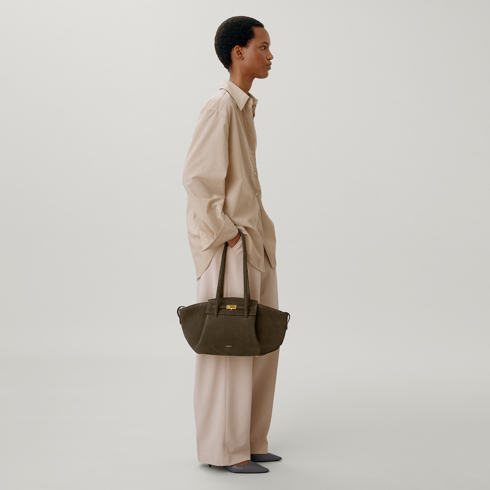 The Midi Brooklyn | Hazel Suede | DeMellier