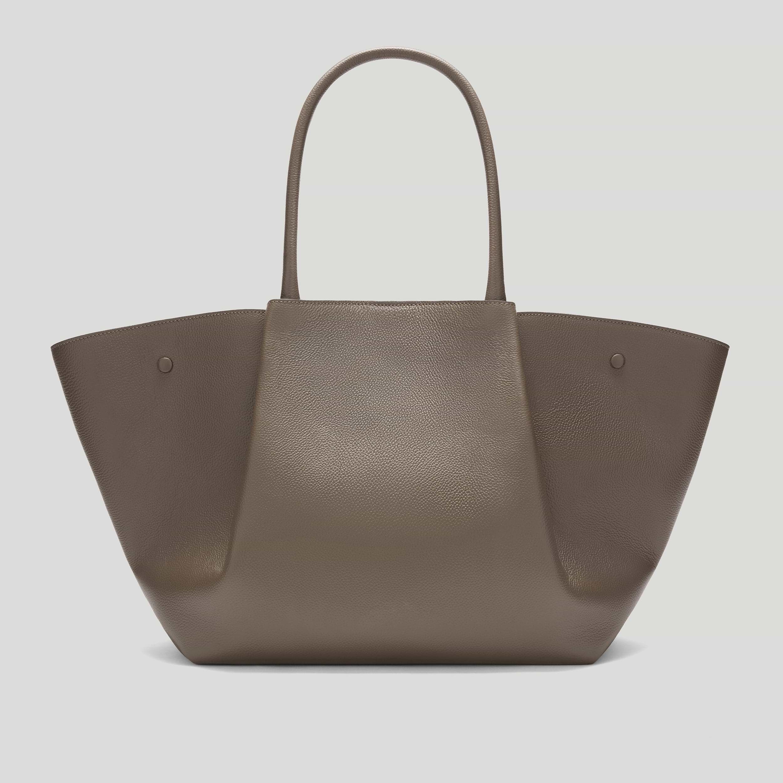 The New York | Dark Taupe Small Grain | DeMellier