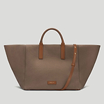 Lisbon Tote brown canvas tan smooth 1_05b57f72 dd73 4028 9d9f 10d128806b1d