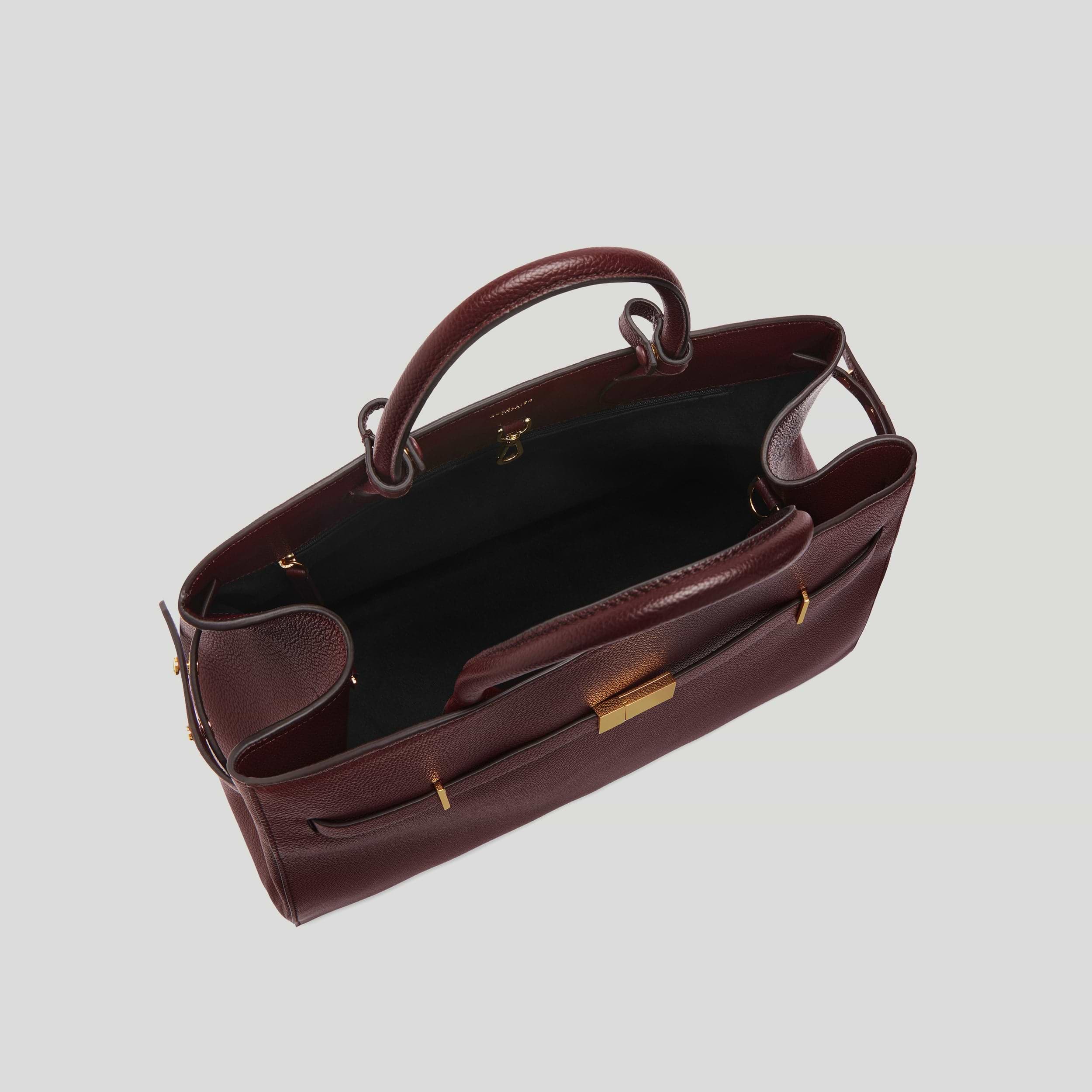 The Hudson | Burgundy Small Grain | DeMellier
