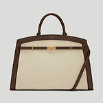 The Hudson work bag canvas mocha smooth 1