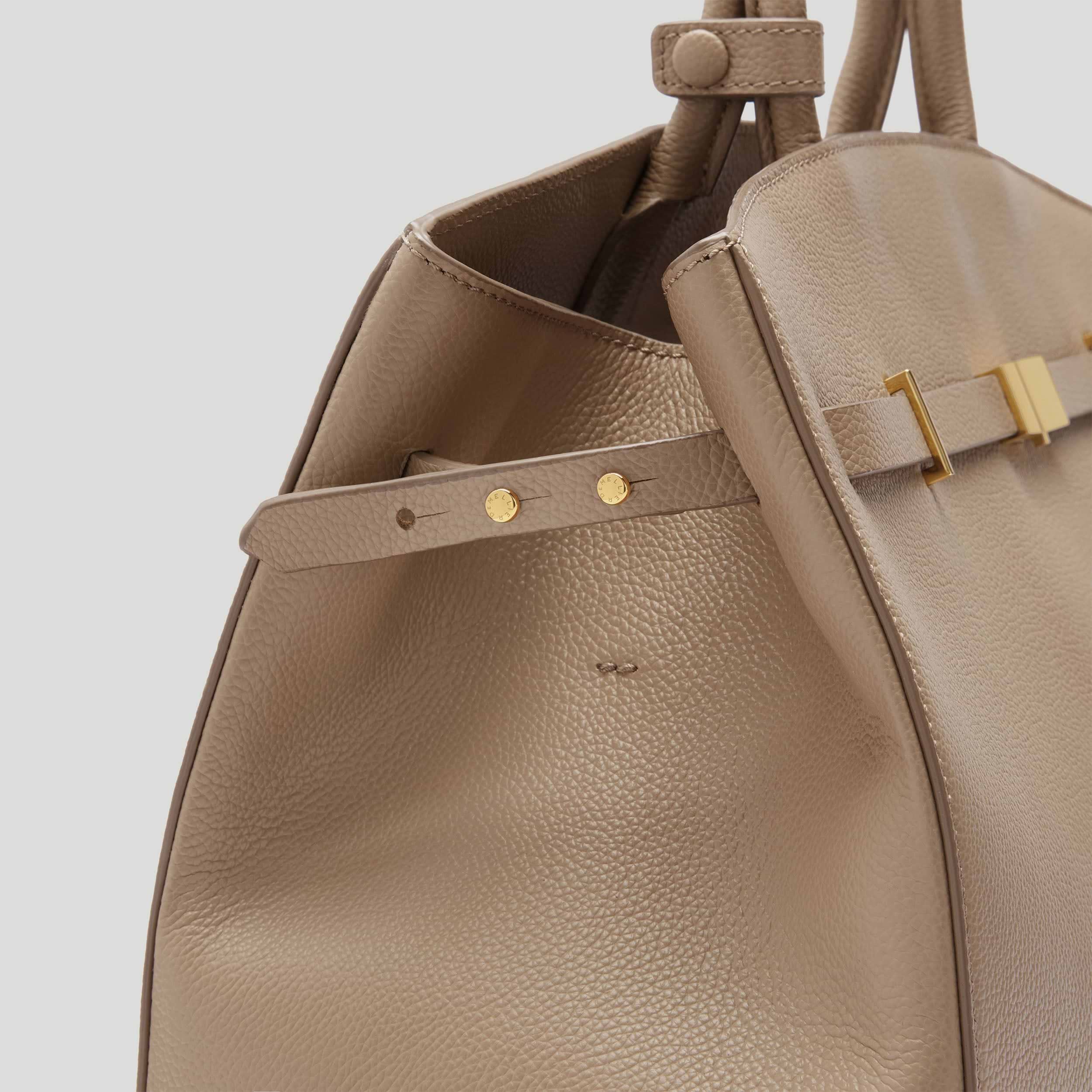 【最終】DEMELLIER デメリエー　The Hudson Dark Sand The Hudson | Dark Sand Small Grain | Demellier