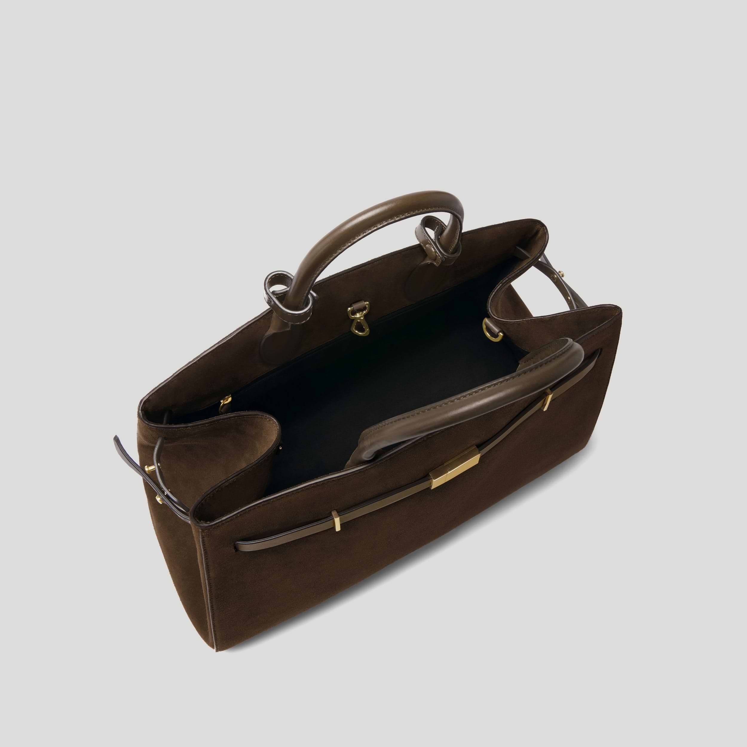 The Hudson | Mocha Suede & Mocha Smooth | DeMellier