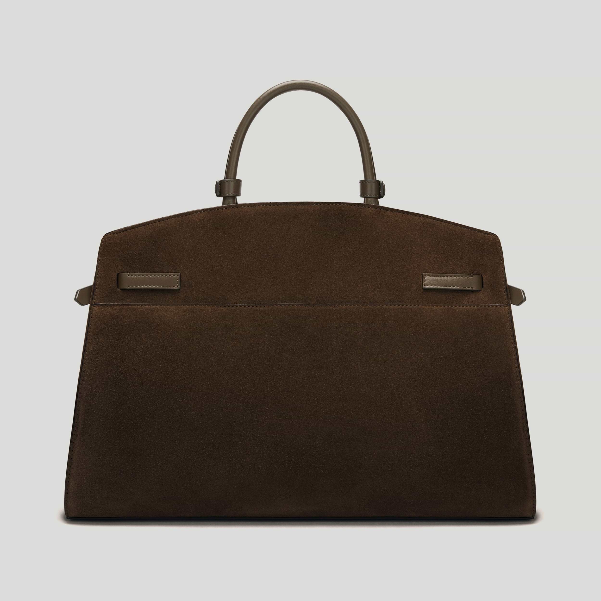 The Hudson | Mocha Suede & Mocha Smooth | DeMellier
