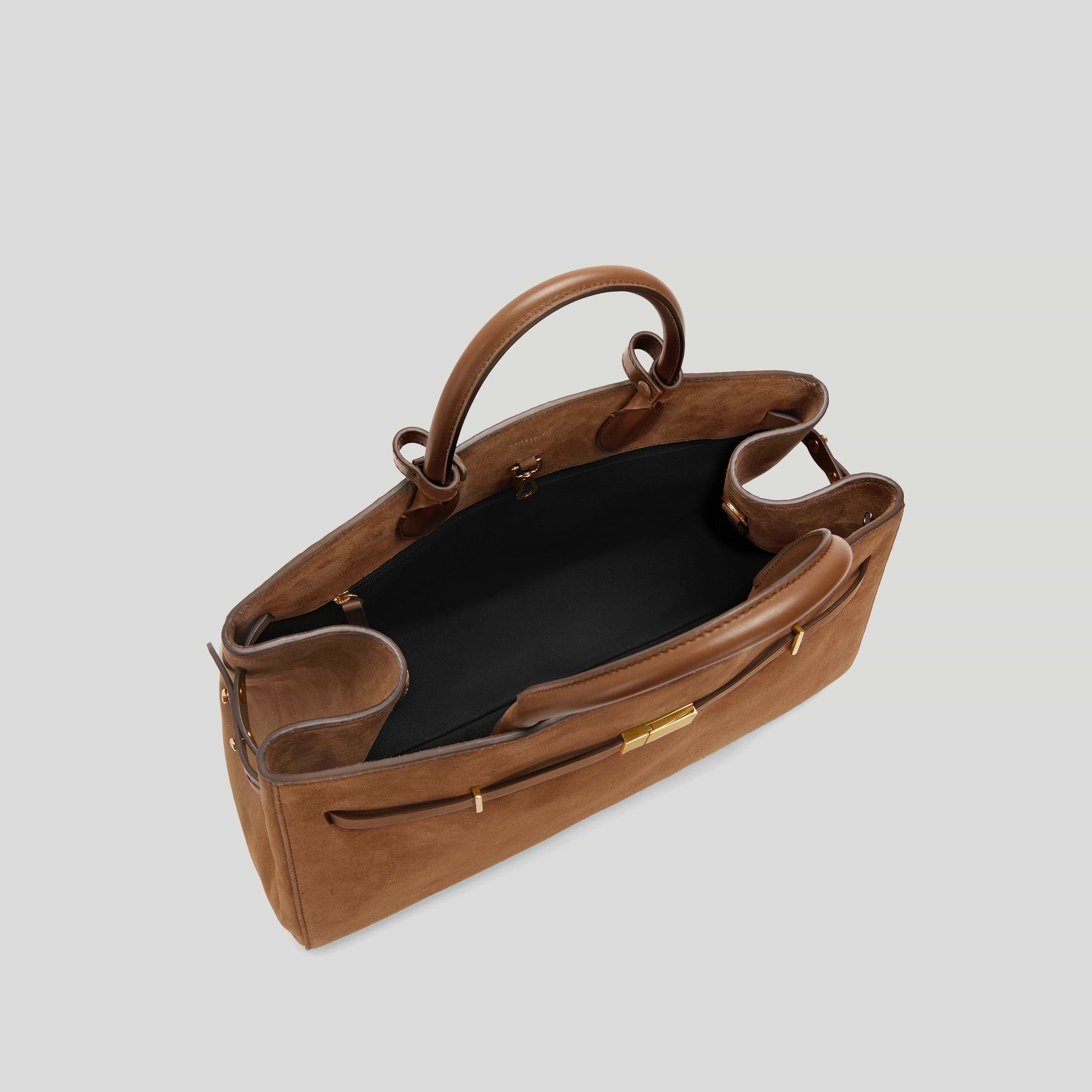 The Hudson | Deep Tan Suede & Tan Smooth | DeMellier