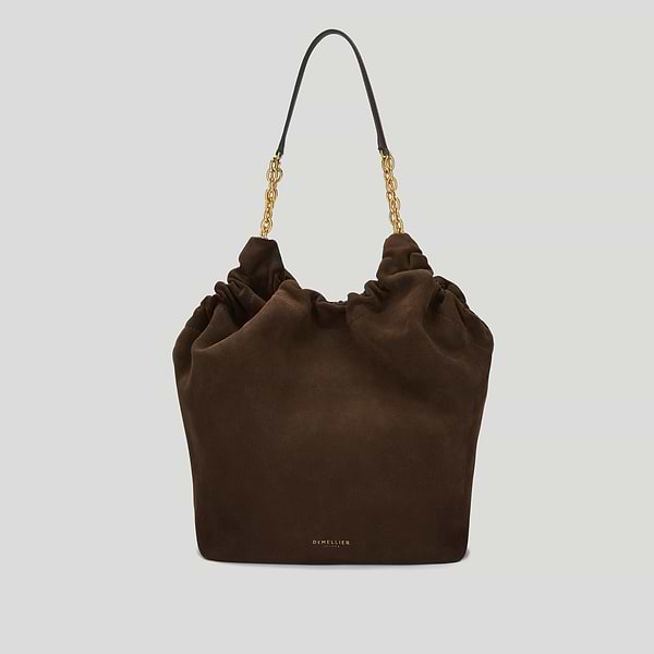 The Miami shoulder bag mocha suede 1