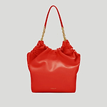 The Miami shoulder bag smooth leather poppy red 1