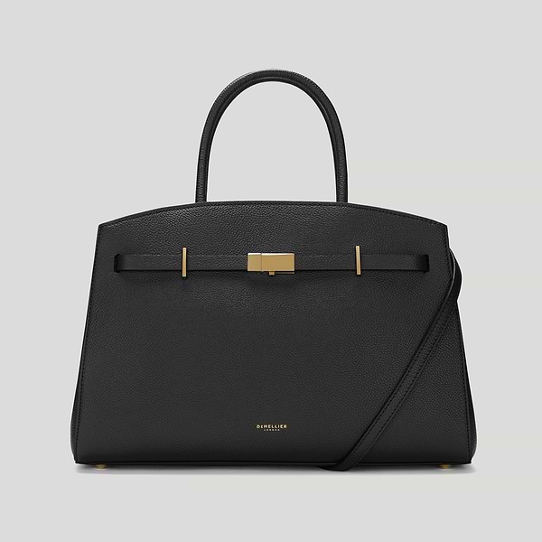The Midi Hudson crossbody top handle bag black small grain 1_a0b8837a a795 4aaf a658 2d22bc643be8