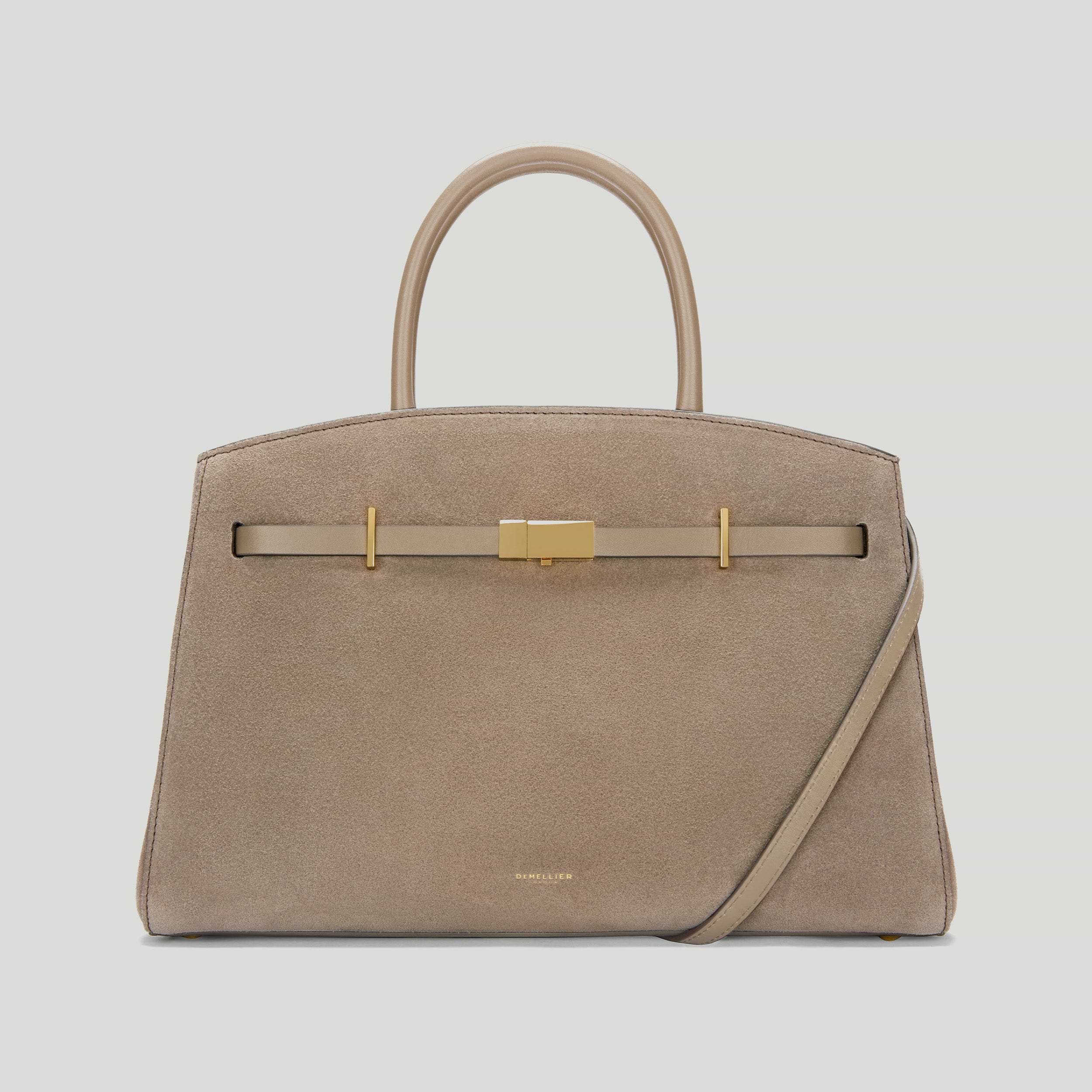 The Midi Hudson | Black Small Grain | DeMellier