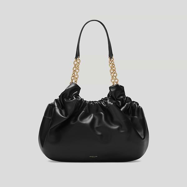 The Midi Miami shoulder bag black smooth 1
