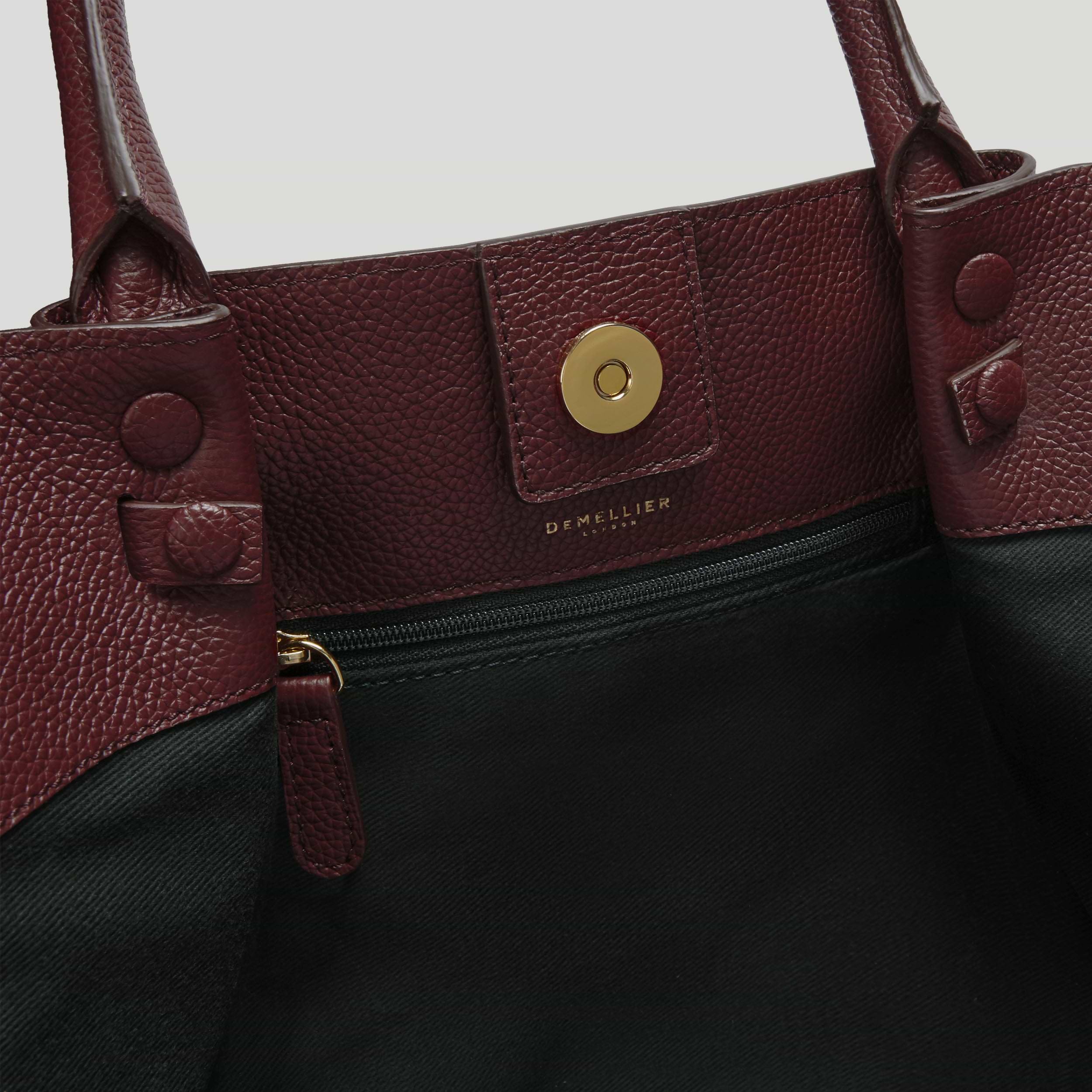 The Midi New York | Burgundy Small Grain | DeMellier
