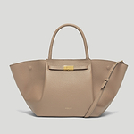 The Midi New York crossbody bag dark sand small grain 1