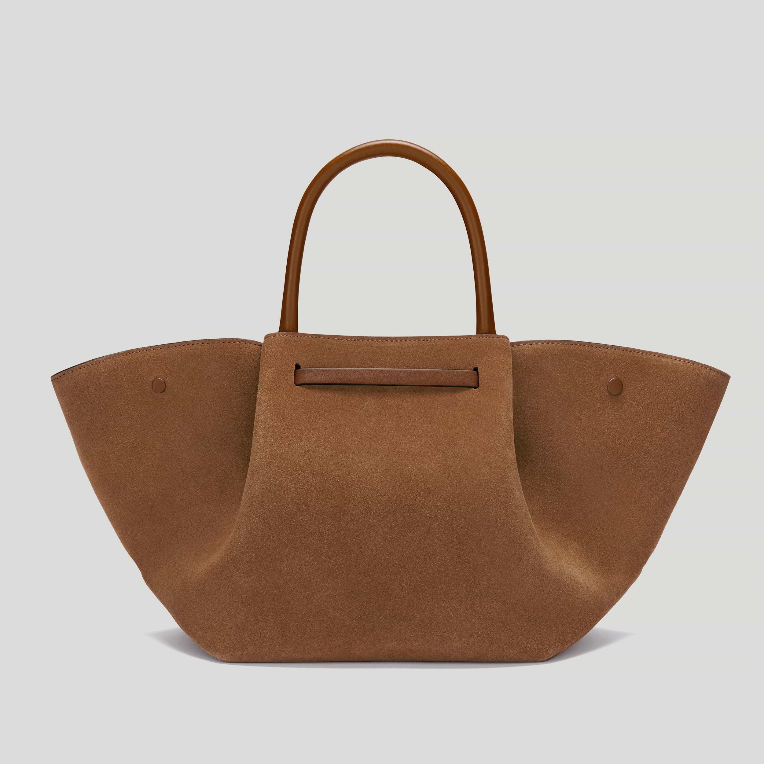 The Midi New York | Deep Tan Suede & Tan Smooth | DeMellier