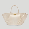 The Midi New York crossbody bag ecru lizard 1