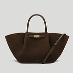 The Midi New York crossbody bag mocha suede 1