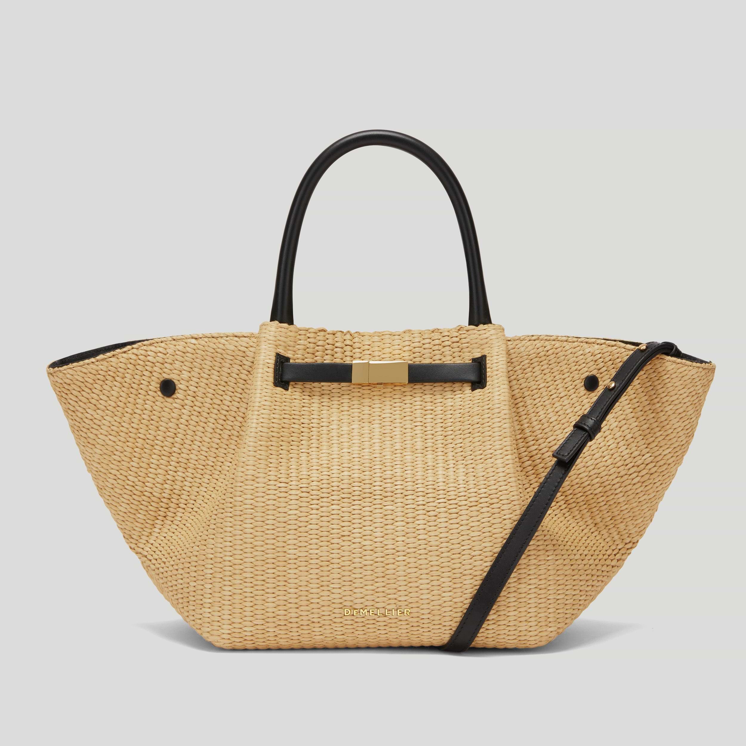 The Midi New York | Warm Raffia Black Smooth | DeMellier