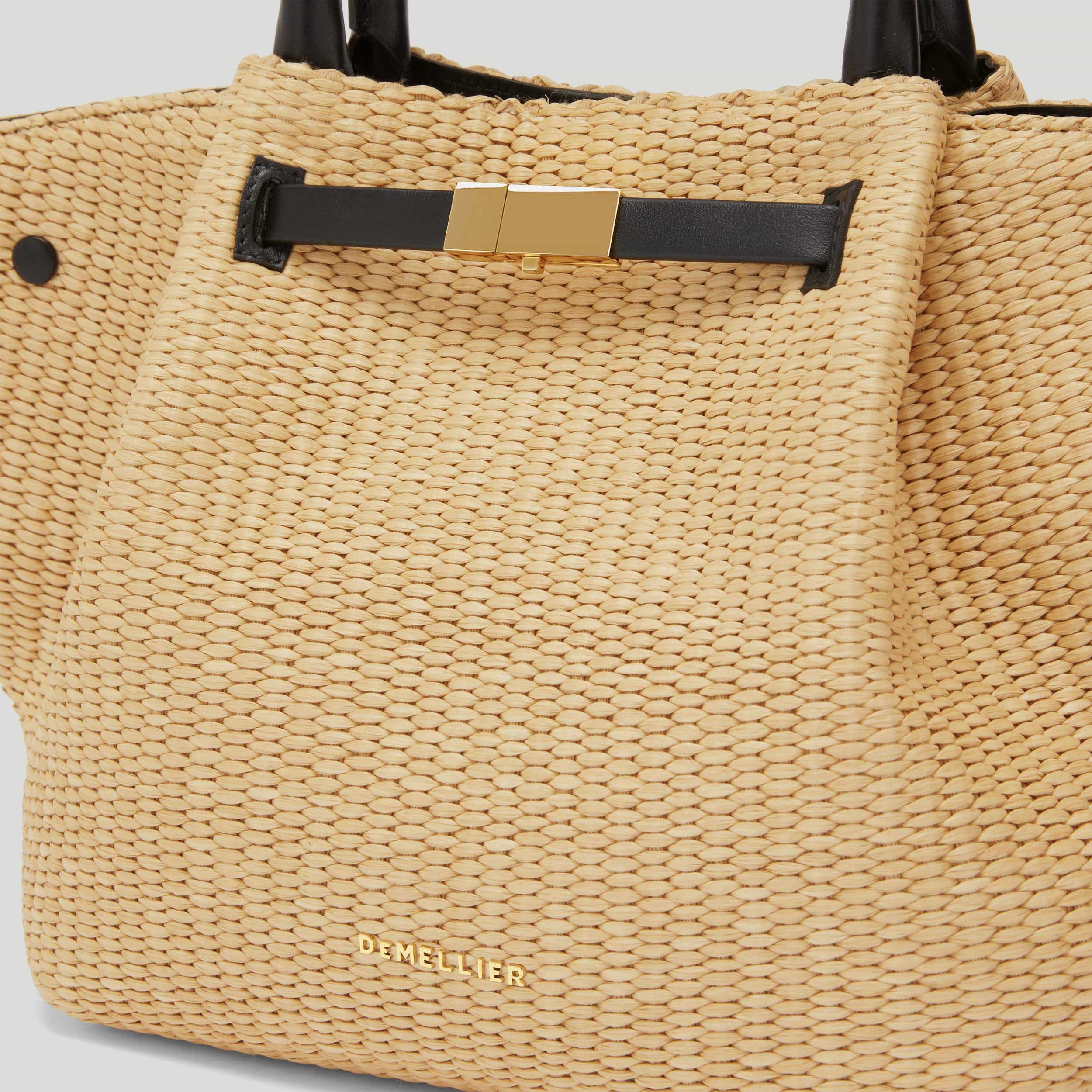 The Midi New York | Warm Raffia Black Smooth | DeMellier