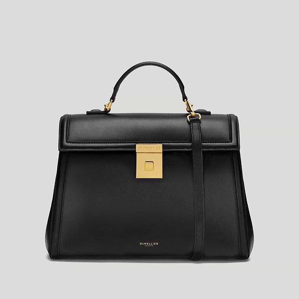 The Midi Paris crossbody bag black smooth 1