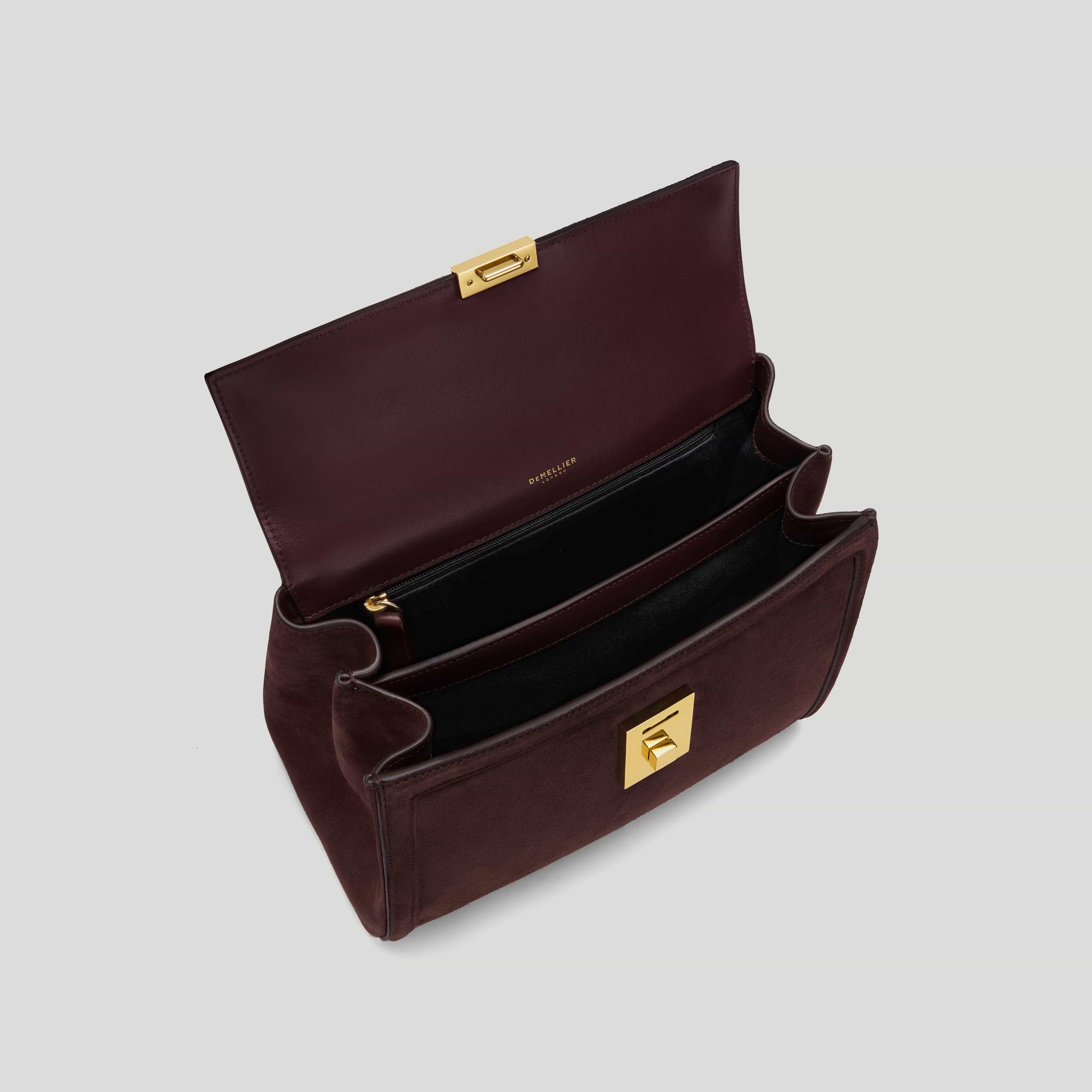 The Midi Paris | Burgundy Suede & Burgundy Smooth | DeMellier
