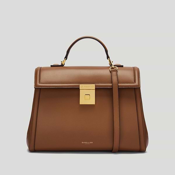 The Midi Paris crossbody bag tan smooth 1