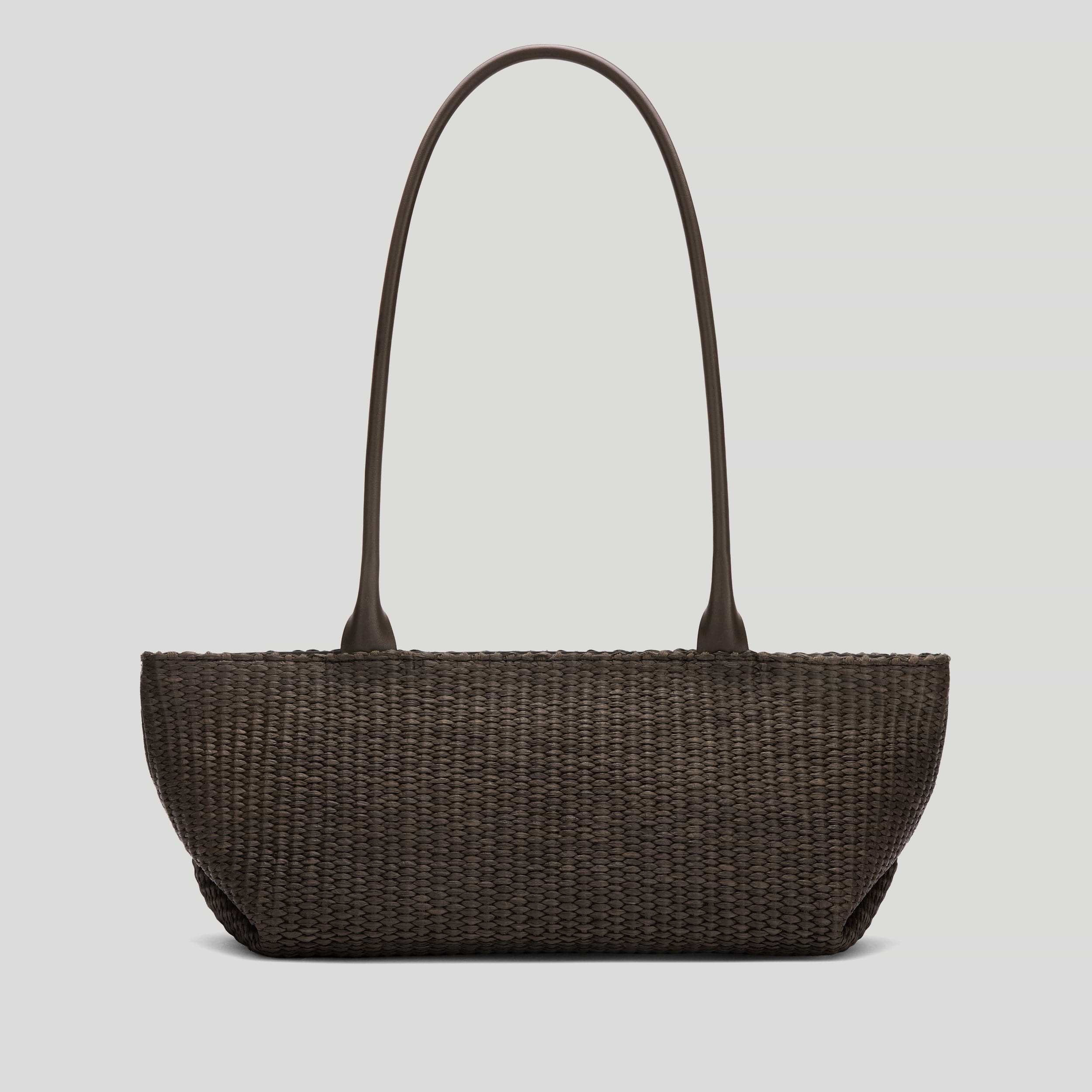 The New York Shoulder | Espresso Raffia | DeMellier