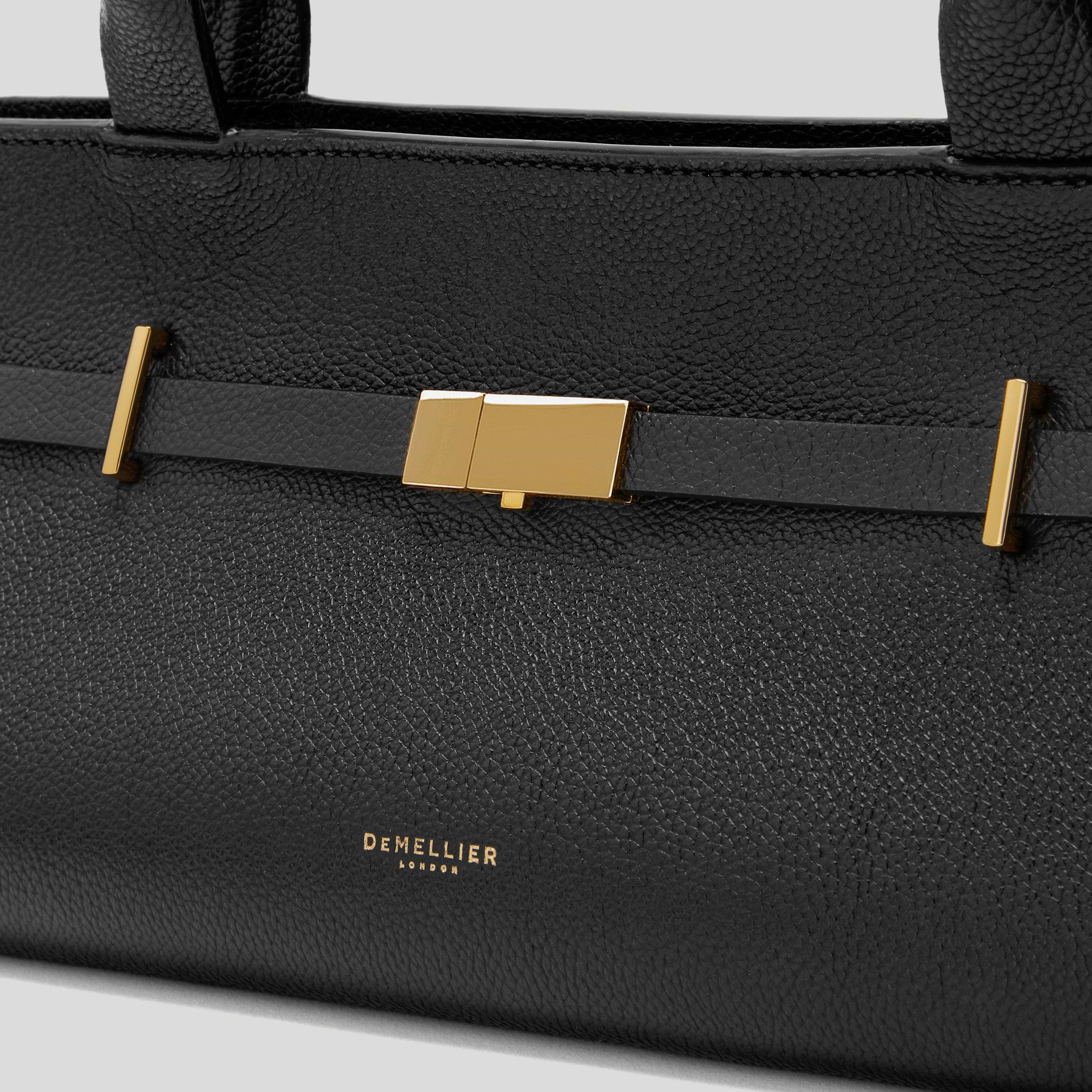 The New York Shoulder | Black Small Grain | DeMellier