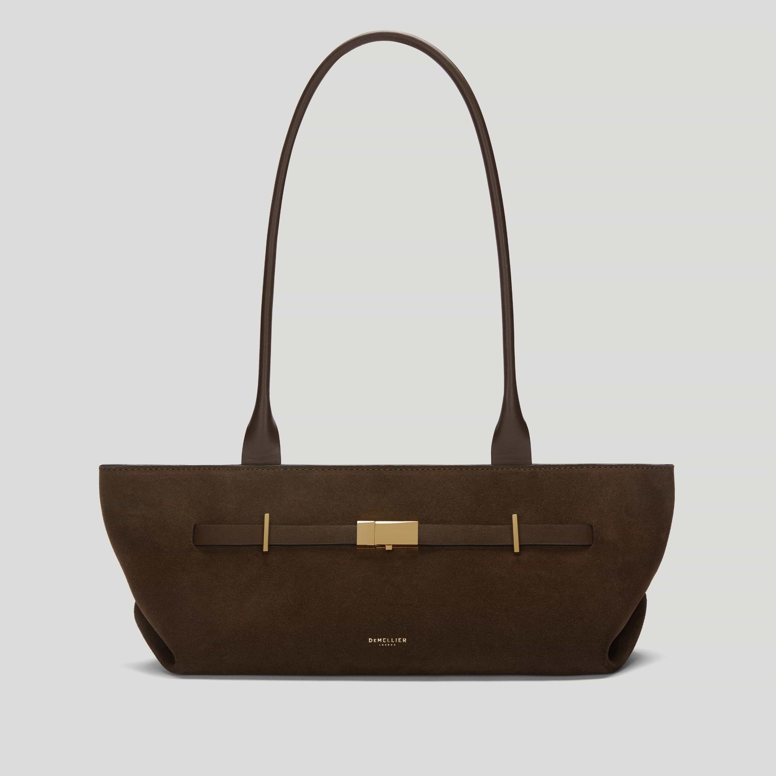 The New York Shoulder | Mocha Suede & Mocha Smooth | DeMellier