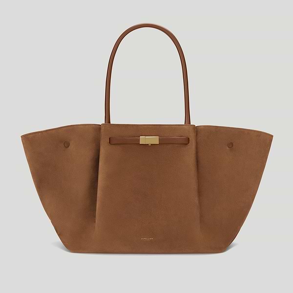 The New York work bag deep tan suede tan smooth 1