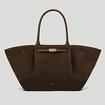 The New York work bag mocha suede 1