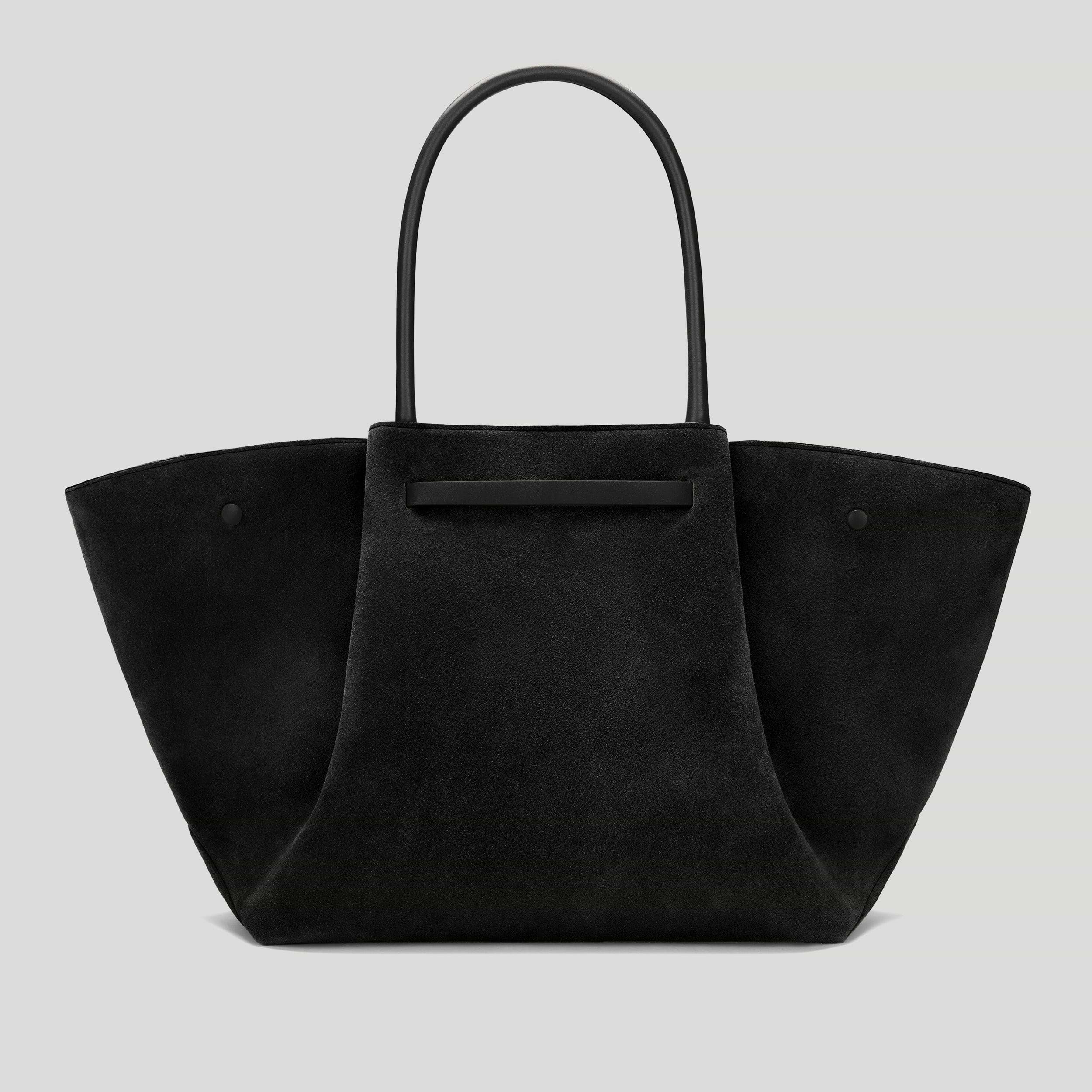 The New York | Black Suede With Silver Hardware | DeMellier