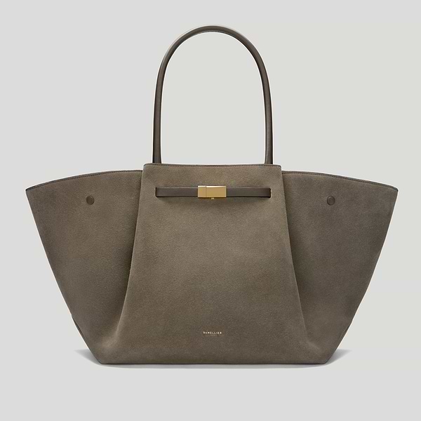 The New York work bag work bag deep olive suede deep olive smooth 1