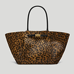 The New York work bag work bag leopard print black smooth 1