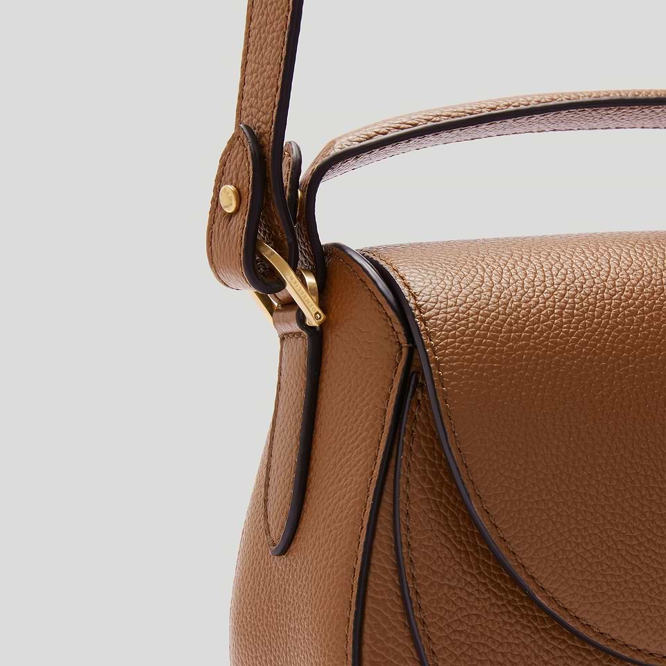 Sac en bandoulière doublé marron femme | Bréal Sac en bandoulière doublé marron femme | Bréal